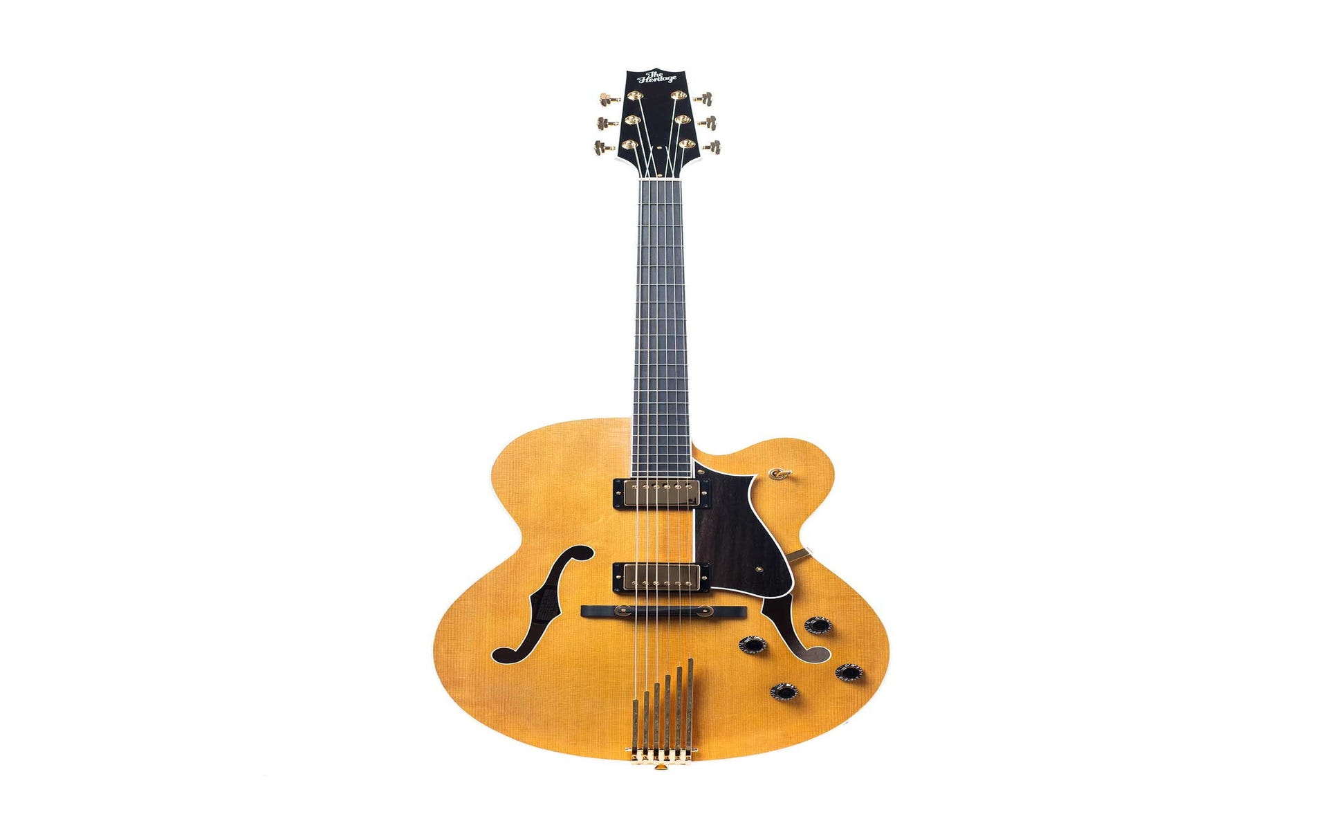 Heritage Guitars Standard Eagle Classic Hollow Electric Guitar w/Case - Antique Natural