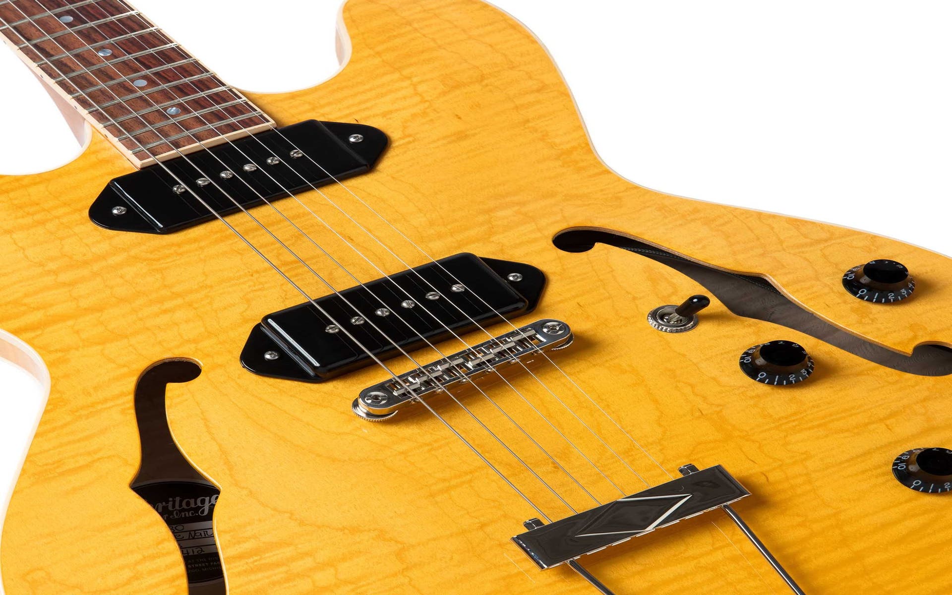 Heritage Guitars H-530 Semi-Hollow Electric Guitar w/Case - Antique Natural