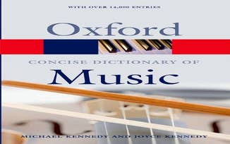 Concise Oxford Dictionary Of Music 5Th Ed Pb