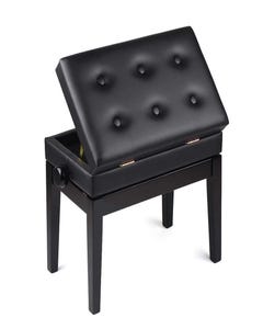 Conner PJ007 Deluxe Adjustable Piano Bench w/Storage - Ebony