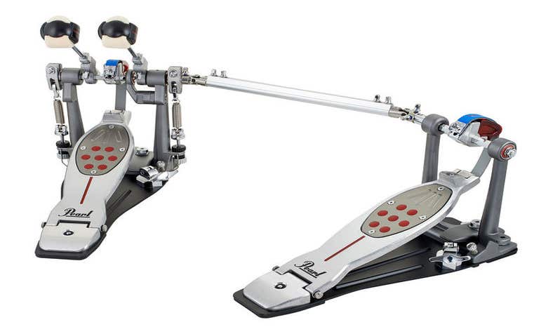 Pearl Eliminator Redline Belt Drive Double Kick Pedal - Left Footed (P-2052BL)