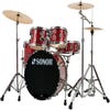 Sonor AQX Studio Drum Kit w/Hardware + Cymbals - Red Moon Sparkle