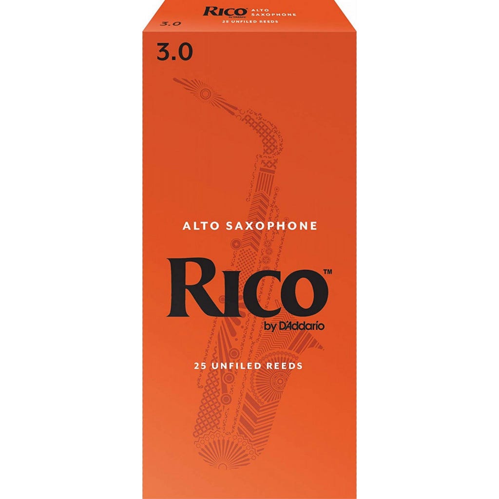 Rico Alto Sax Reeds - Box of 25 - Strength 3