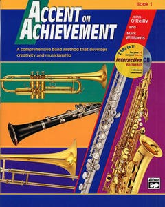 accent on achievement book 1 e flat alto saxophone / OREILLY WILLIAMS (ALFRED)