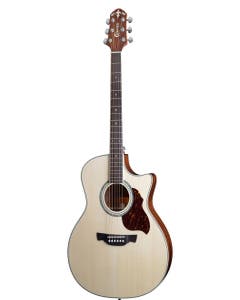 Crafter GAE8/N Acoustic Electric Guitar w/Mammoth WOODYW Case