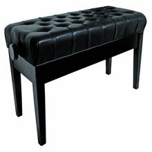 AMS KTW16 Height Adjustable Duet Piano Stool - Ebony