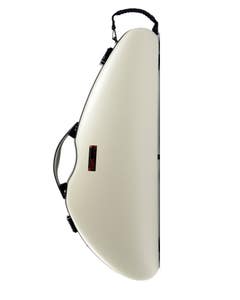  HIGHTECH 4/4 SIZE SLIM & SLEEK ABS BAM VIOLIN CASE PEARL WHITE