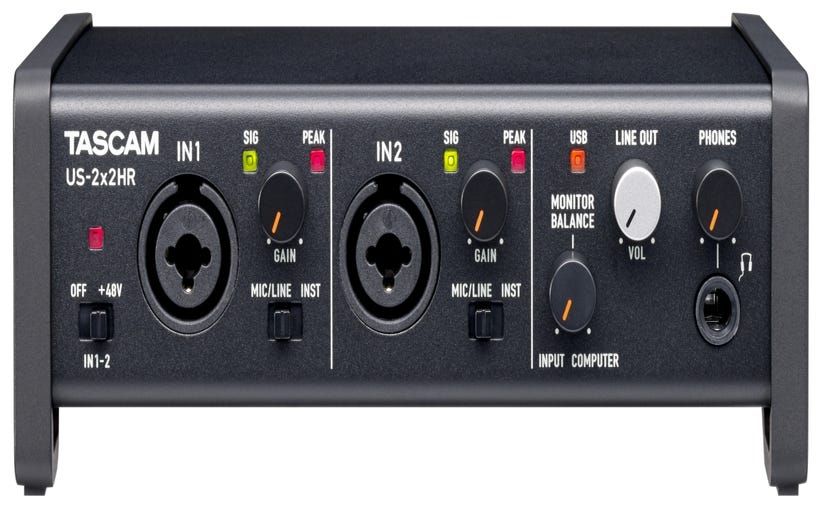 Tascam US-2x2HR High Resolution USB Audio Interface