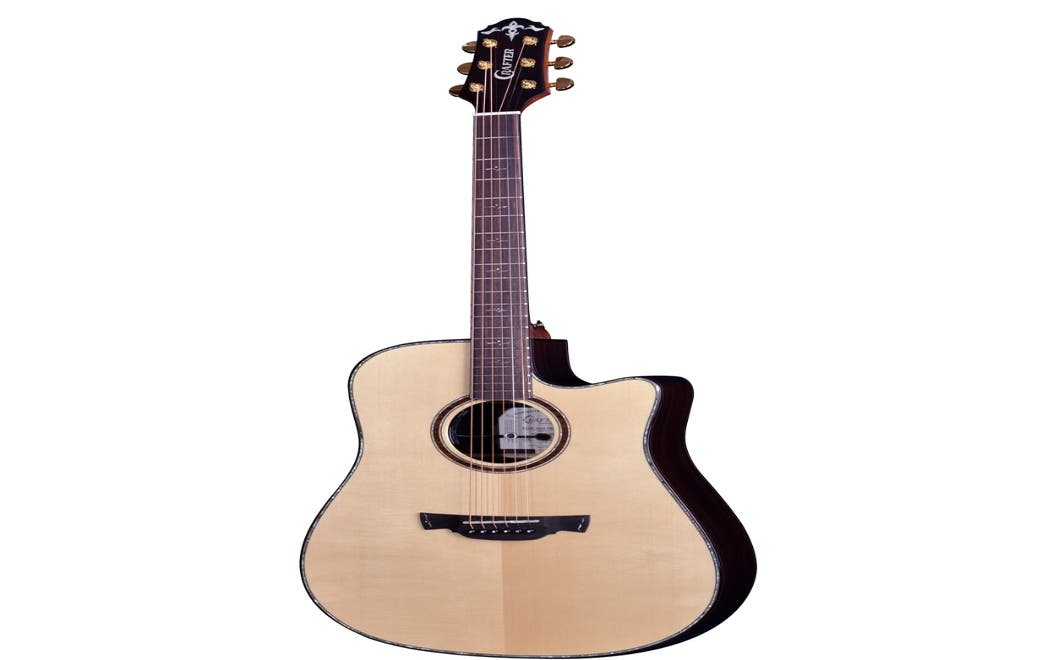 Crafter LX D-1000CE Dreadnought Acoustic Electric Guitar - Solid Engelmann Spruce Top - One Only