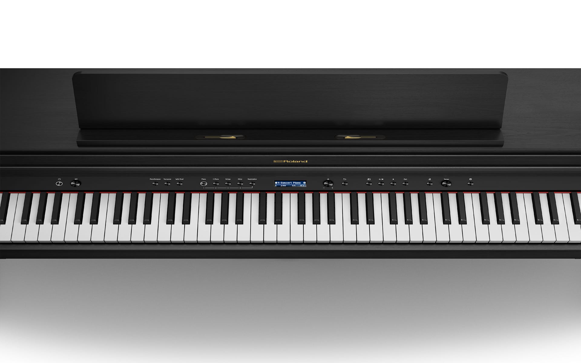 Roland HP704 SuperNatural Digital Piano w/matching bench - Charcoal