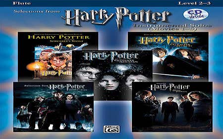 Harry Potter Inst Solos Movies 1-5 Flute Bk/Cd