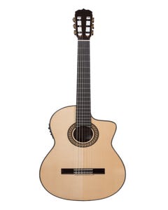 Katoh MADRID-CEQ Classical Guitar w/Cutaway + Pickup + Case