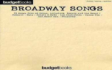 Budget Books Broadway Songs Pvg