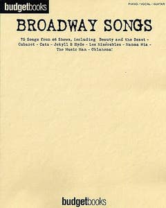 budget books broadway songs / pvg  (HAL LEONARD)