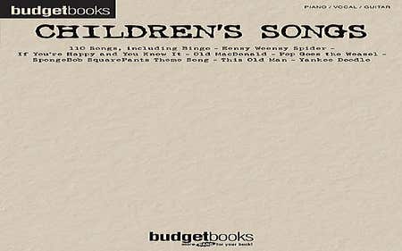Budget Books Childrens Songs Pvg