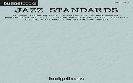 Budget Books Jazz Standards Easy Piano