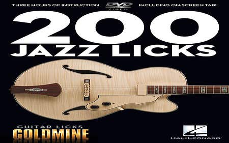 Guitar Licks Goldmine 200 Jazz Licks Dvd