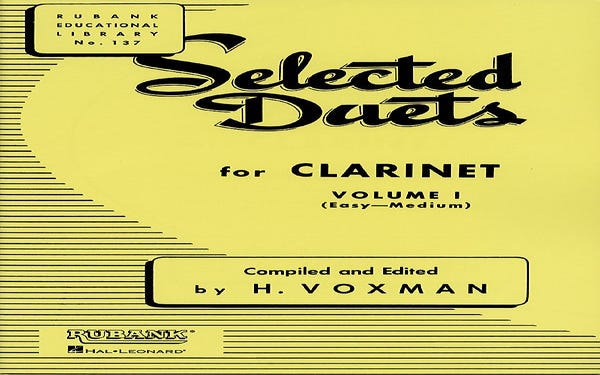 Selected Duets Bk 1 Clar