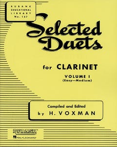 Selected Duets book 1 - Clarinet / VOXMAN (RUBANK)