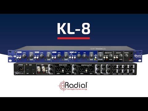 Radial KL-8 Rackmount Keyboard Mixer