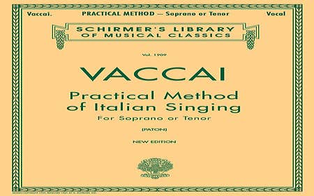 Vaccai - Practical Method Italian Singing Sprano/Tenor