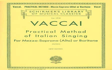 Vaccai - Practical Method Italian Singing Mezzo/Baritone