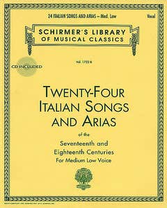 24 Italian Songs & Arias Medium/Low Voice Bk/Ola