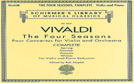 Vivaldi - 4 Seasons Complete Violin/Piano