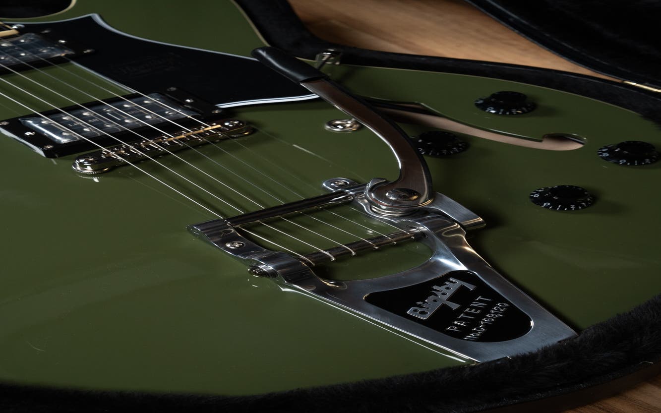 Heritage Standard Collection H-535 Electric Guitar w/Case - Olive Drab - Bigsby (Lollartrons)