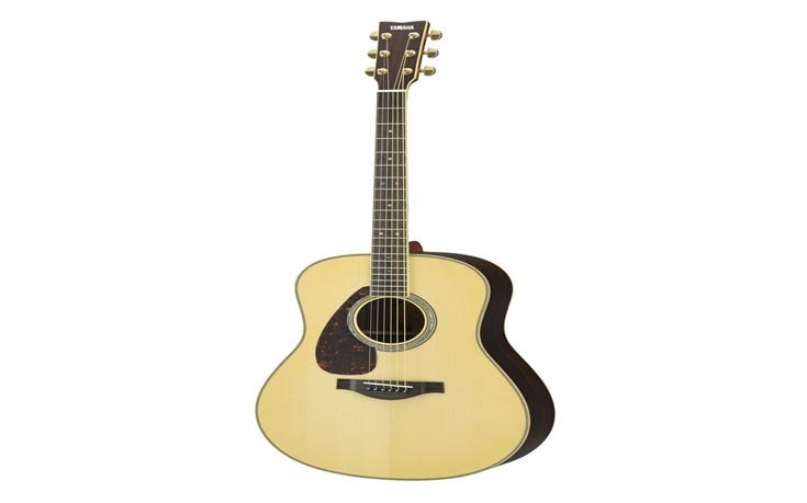 Yamaha LL16NTL Jumbo Acoustic Electric Guitar w/Hard Bag - Natural (Left Handed)