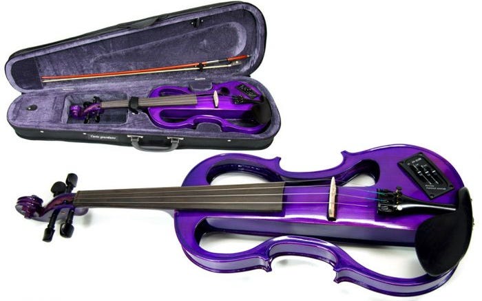Carlo Giordano Electric Violin 4/4 - Purple (EV202CPP4/4)