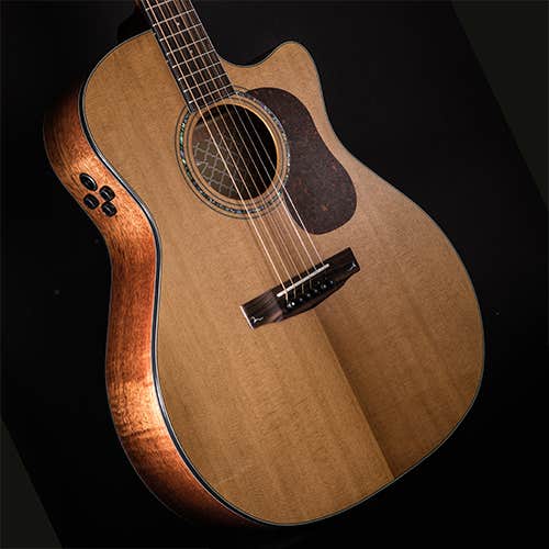 Cort Gold A6 Acoustic Electric Guitar Natural Better Music