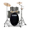 Sonor AQX Stage Drum Kit w/Hardware + Cymbals - Black Midnight Sparkle