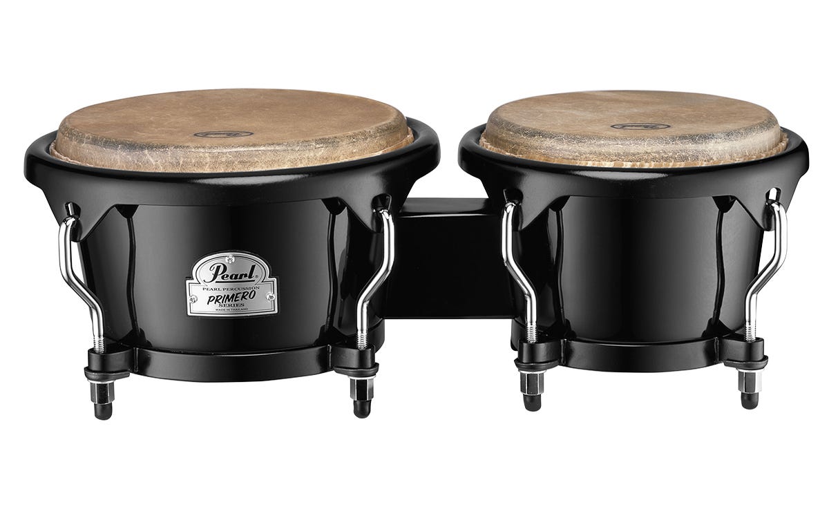 Pearl Percussion Primero Fibre Bongos - Bistre Black