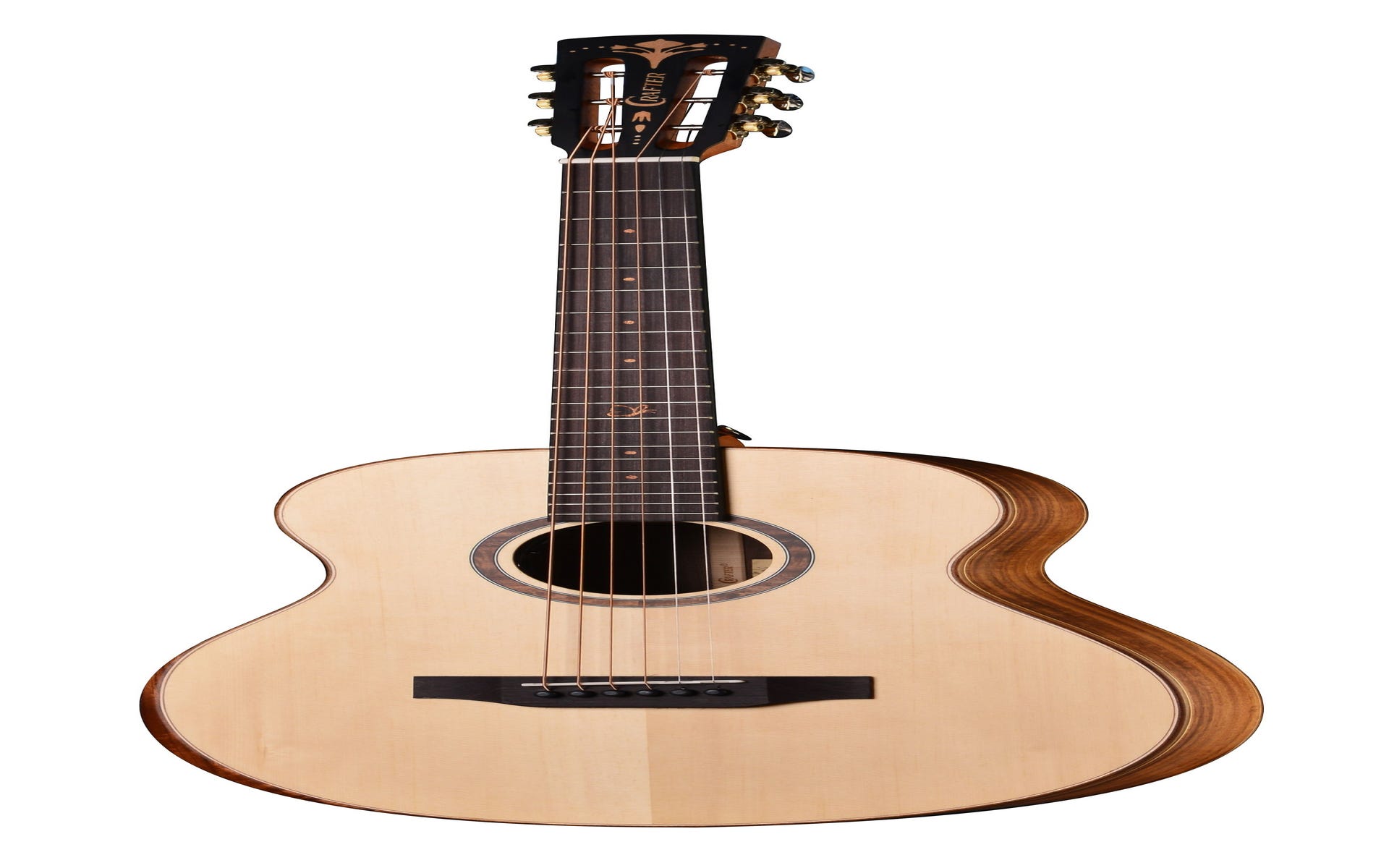 Crafter MINO/OVANGKOL Mini Acoustic Electric Guitar w/Gigbag - Spruce / Ovangkol