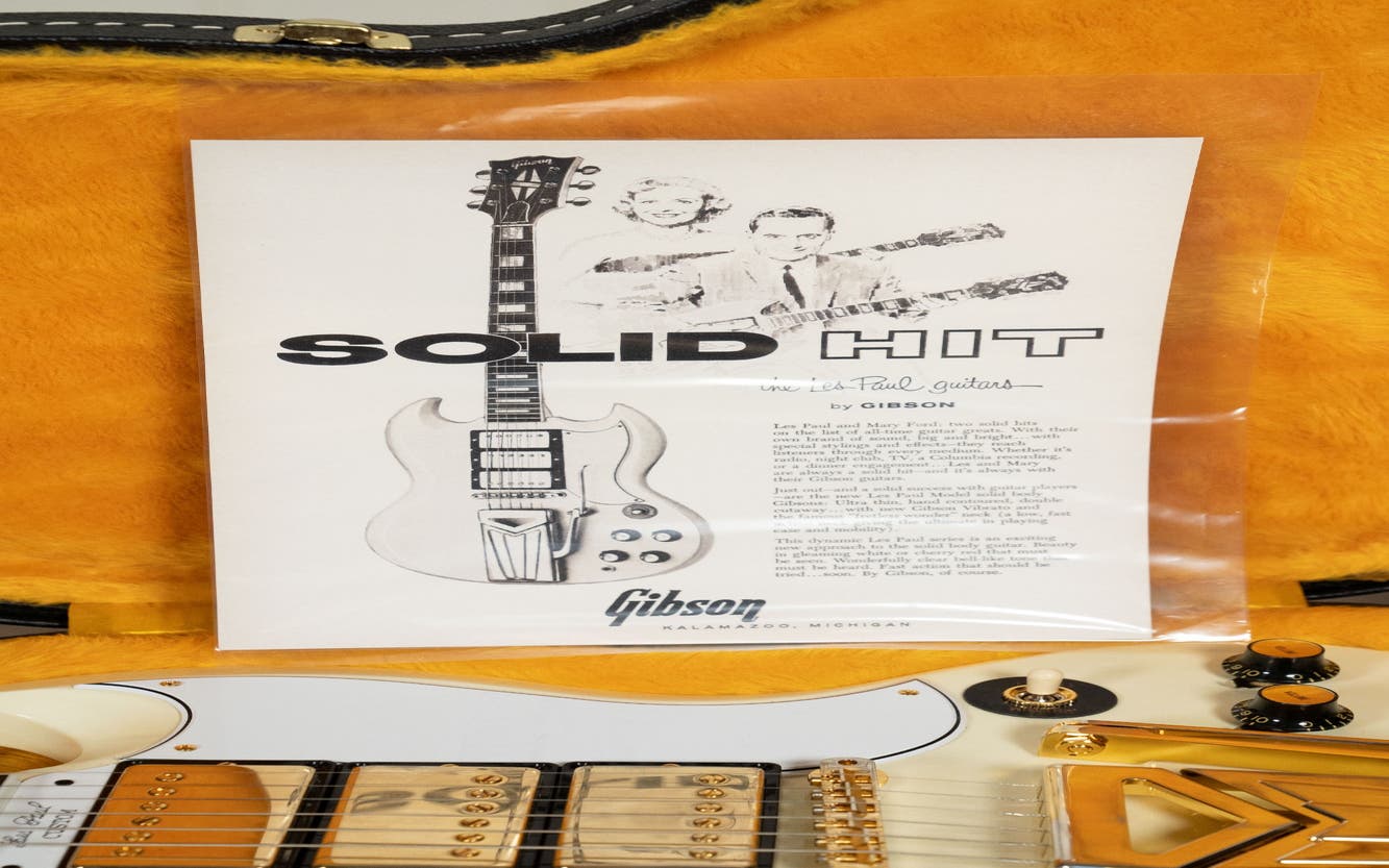 Gibson 60th Anniversary 1961 Les Paul SG Custom w/Sideways Vibrola - Polaris White - One only