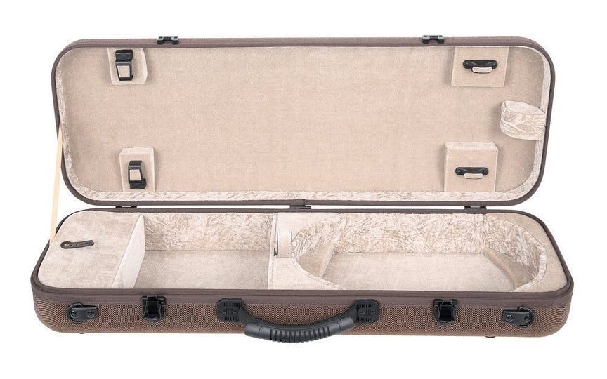 Gewa Bio-S Oblong Violin Case w/Sheet Music Pocket - Beige