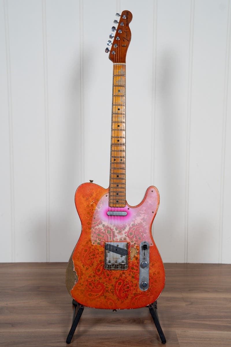 Fender Custom '67 Telecaster Relic w/Case - Tangerine Paisley - SOLD (Masterbuilt by Dale Wilson)