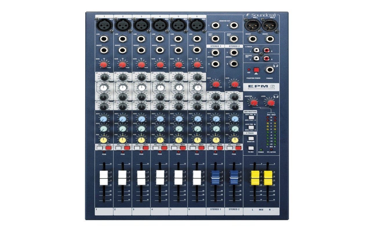 Soundcraft EPM6 6-Ch Performance Mixer