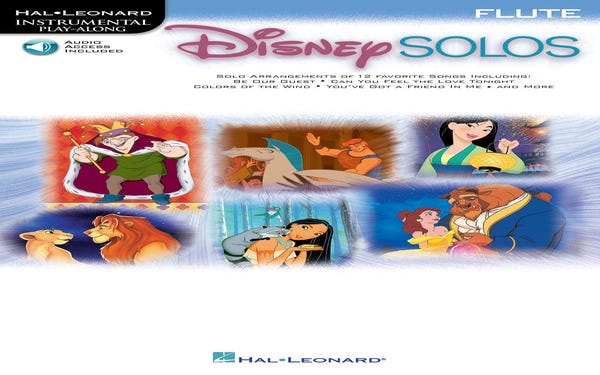 Disney Solos Flute Bk/Cd