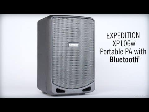 Samson Expedition XP106w - Portable PA w/ Wireless Microphone and Bluetooth