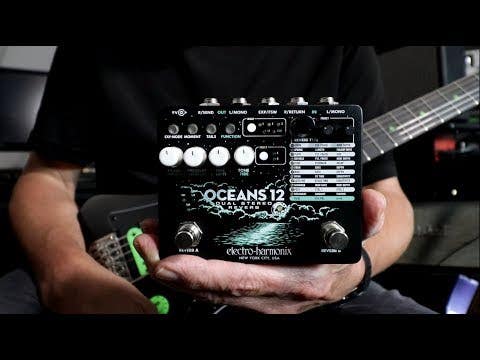 Electro Harmonix Oceans 12 Dual Stereo Reverb Pedal