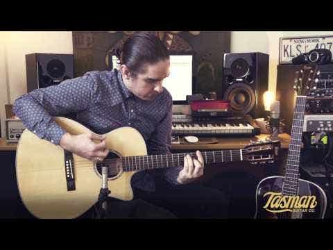 Tasman Captain TA200GS-CE Grand Symphony Acoustic/Electric Guitar w/Case