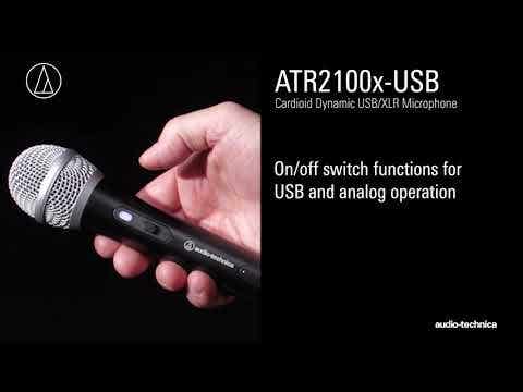 Audio Technica ATR2100x-USB Cardioid Dynamic USB/XLR Microphone