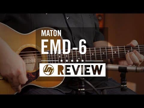 Maton EMD-6 Diesel Acoustic Electric Guitar w/Case - Vintage Amber