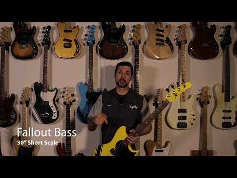 G&L USA Limited Edition Fallout Short-Scale Bass w/Gigbag - Miami Blue - One Only