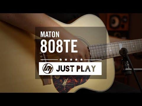 Maton EBG808C-TE Tommy Emmanuel Acoustic Electric Guitar w/Case - Natural