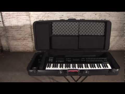 Gator GTSA-KEY61 ATA 61-Note Keyboard Case w/ TSA Latches & Wheels