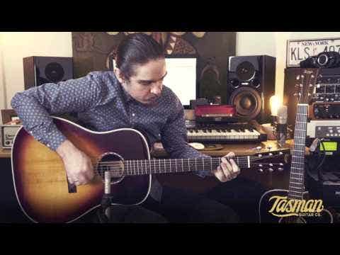 Tasman Captain TA200D-E Dreadnought Acoustic/Electric Guitar w/Case