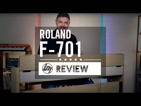 Roland F-701 Digital Piano w/Matching Bench - White